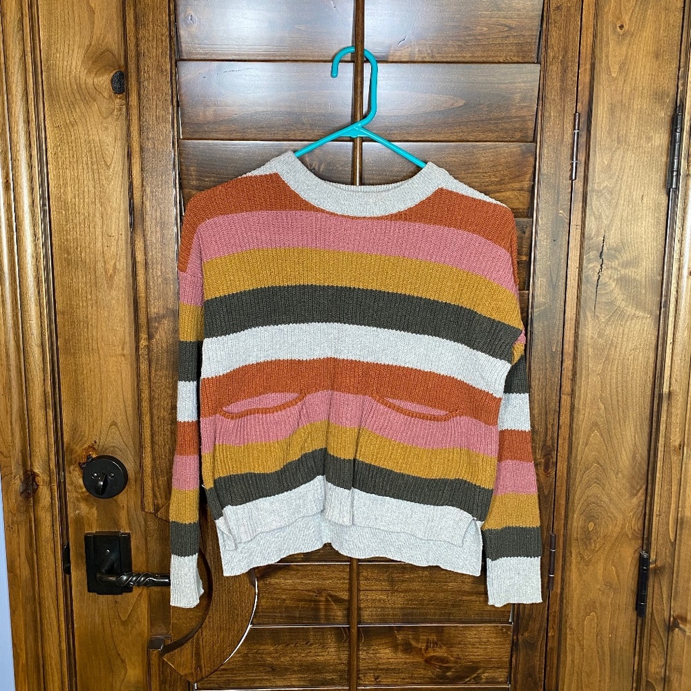 Multi-Color Stripe Madewell Sweater
